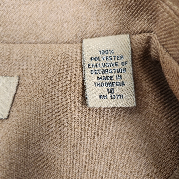 i.e. Brown Blazer Single Breasted One Button Lined Jacket Size 10 - Picture 4 of 13